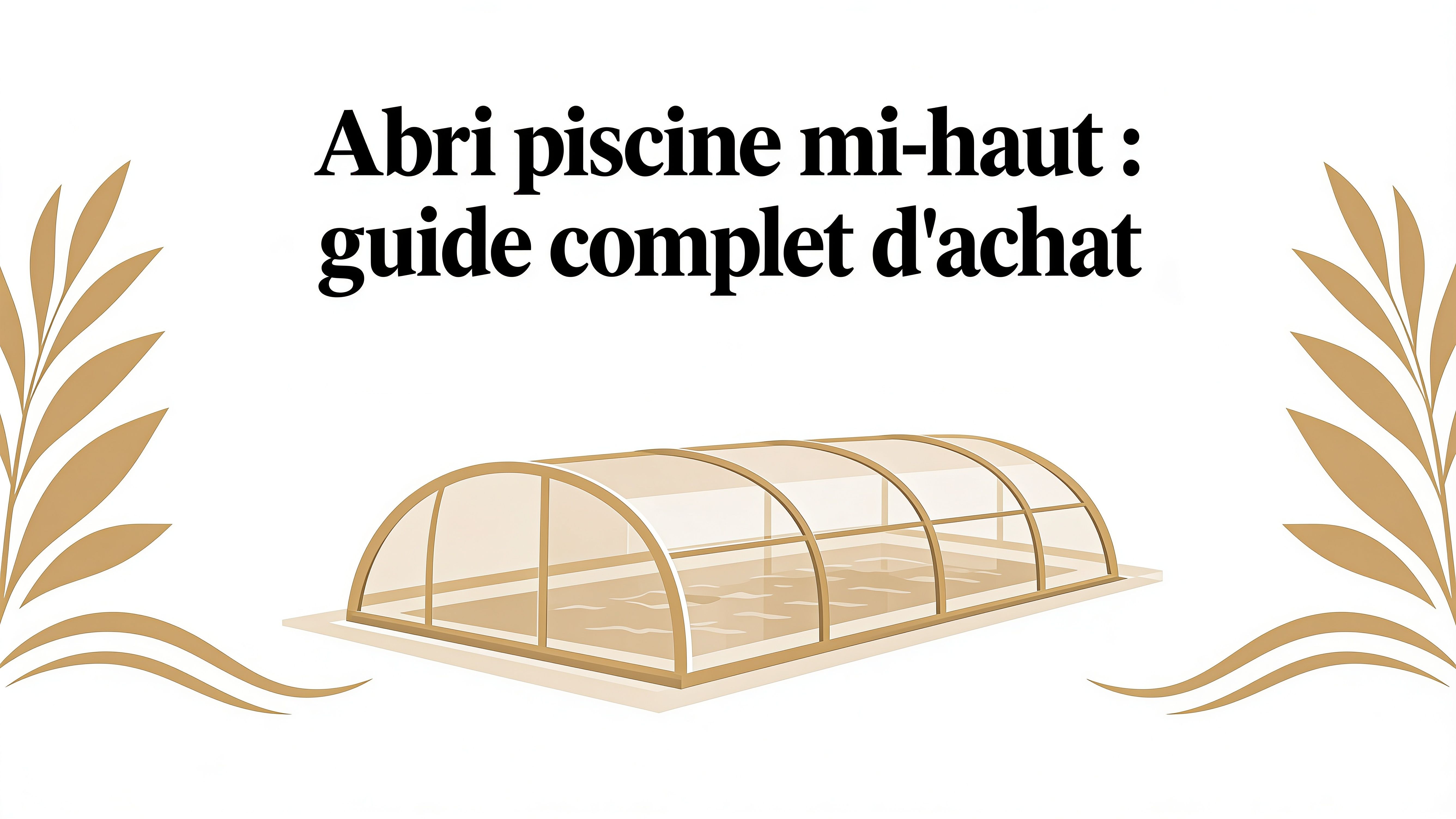 Abri piscine mi haut : guide complet d'achat
