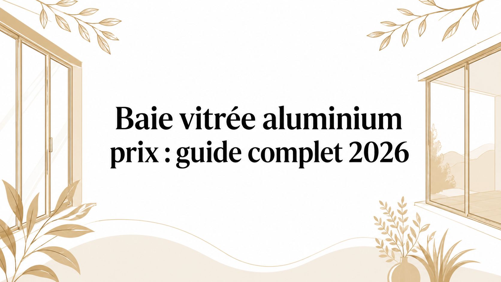 Baie vitrée aluminium prix : guide complet 2026