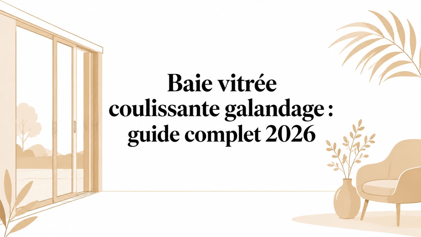 Baie vitrée coulissante galandage : guide complet 2026