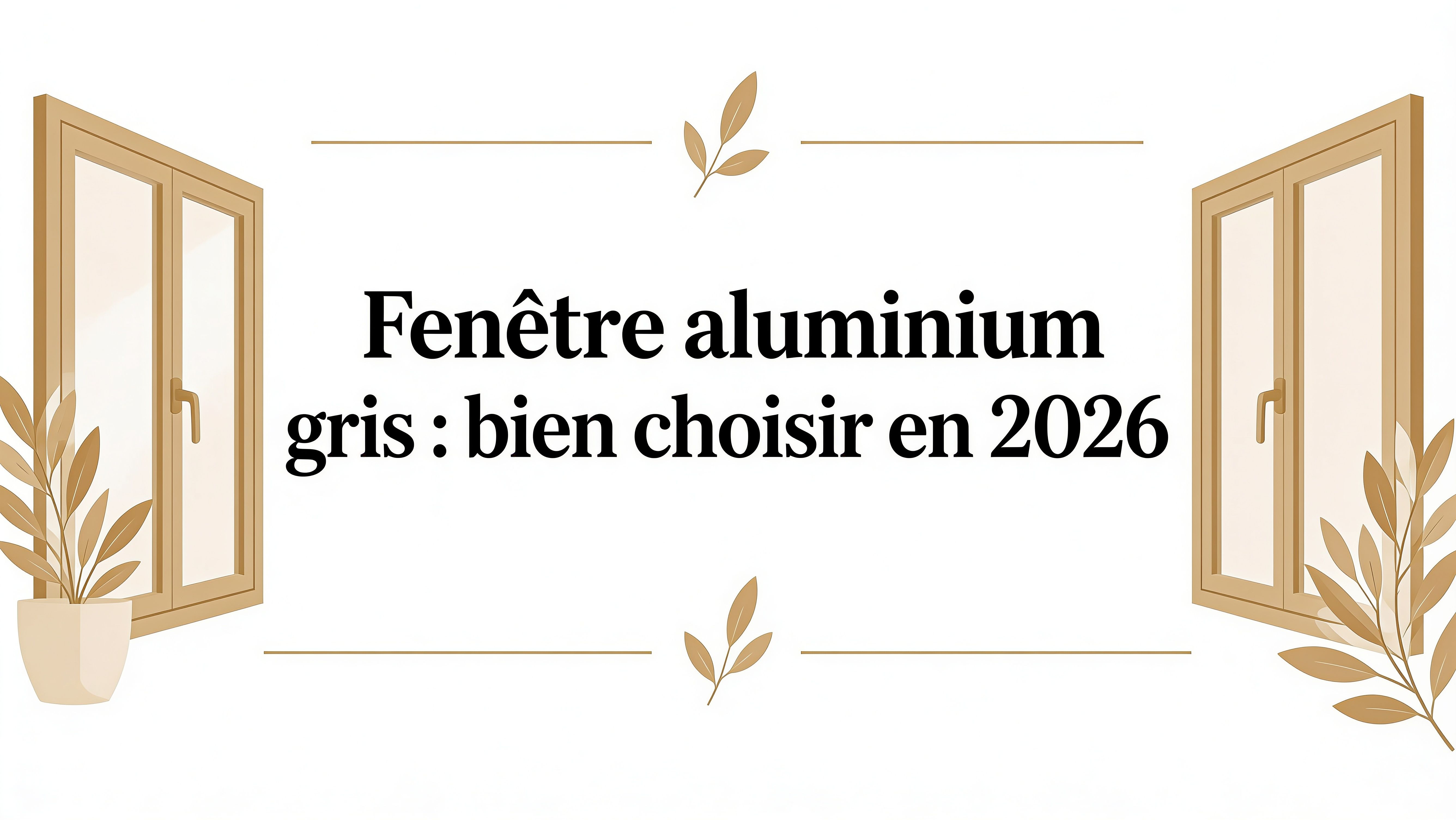 Fenetre aluminium gris : bien choisir en 2026