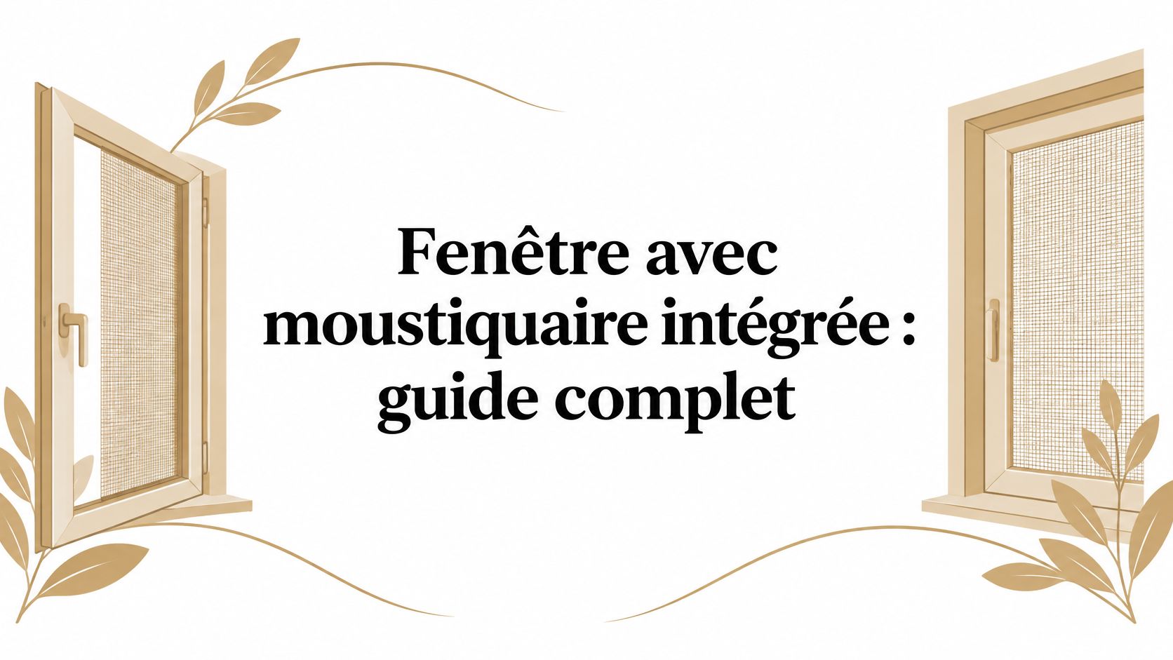 Fenêtre avec moustiquaire intégrée : guide complet