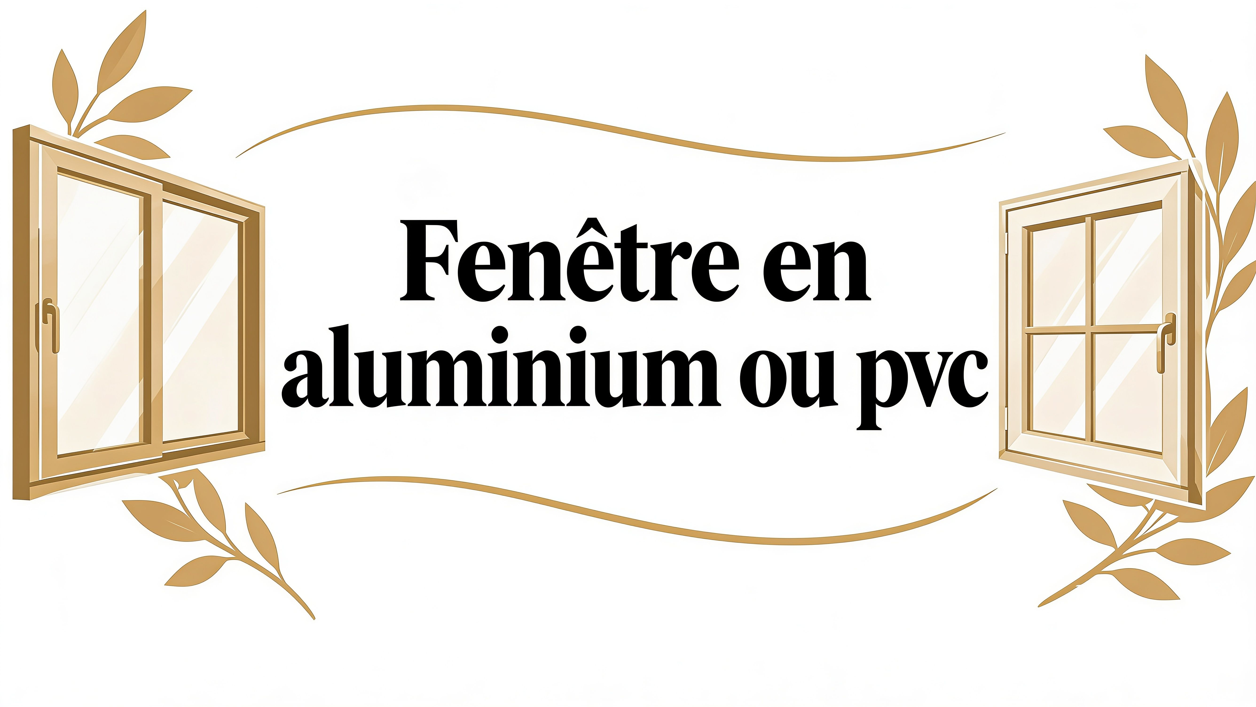 Fenetre en aluminium ou pvc