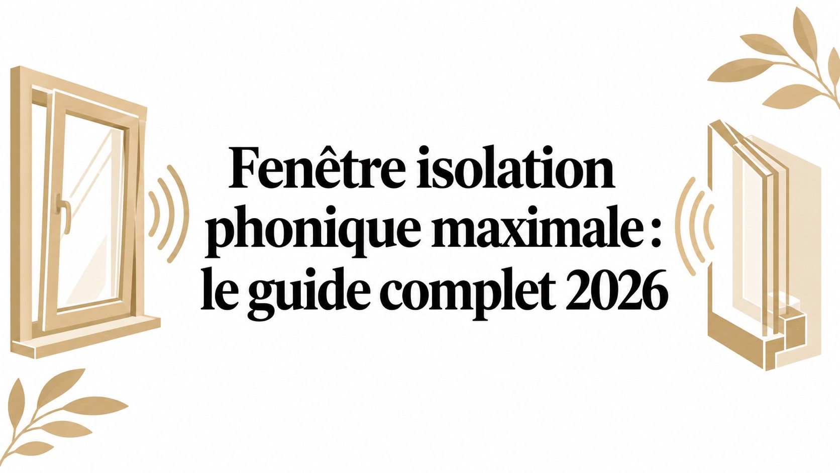 Fenêtre isolation phonique maximale : le guide complet 2026