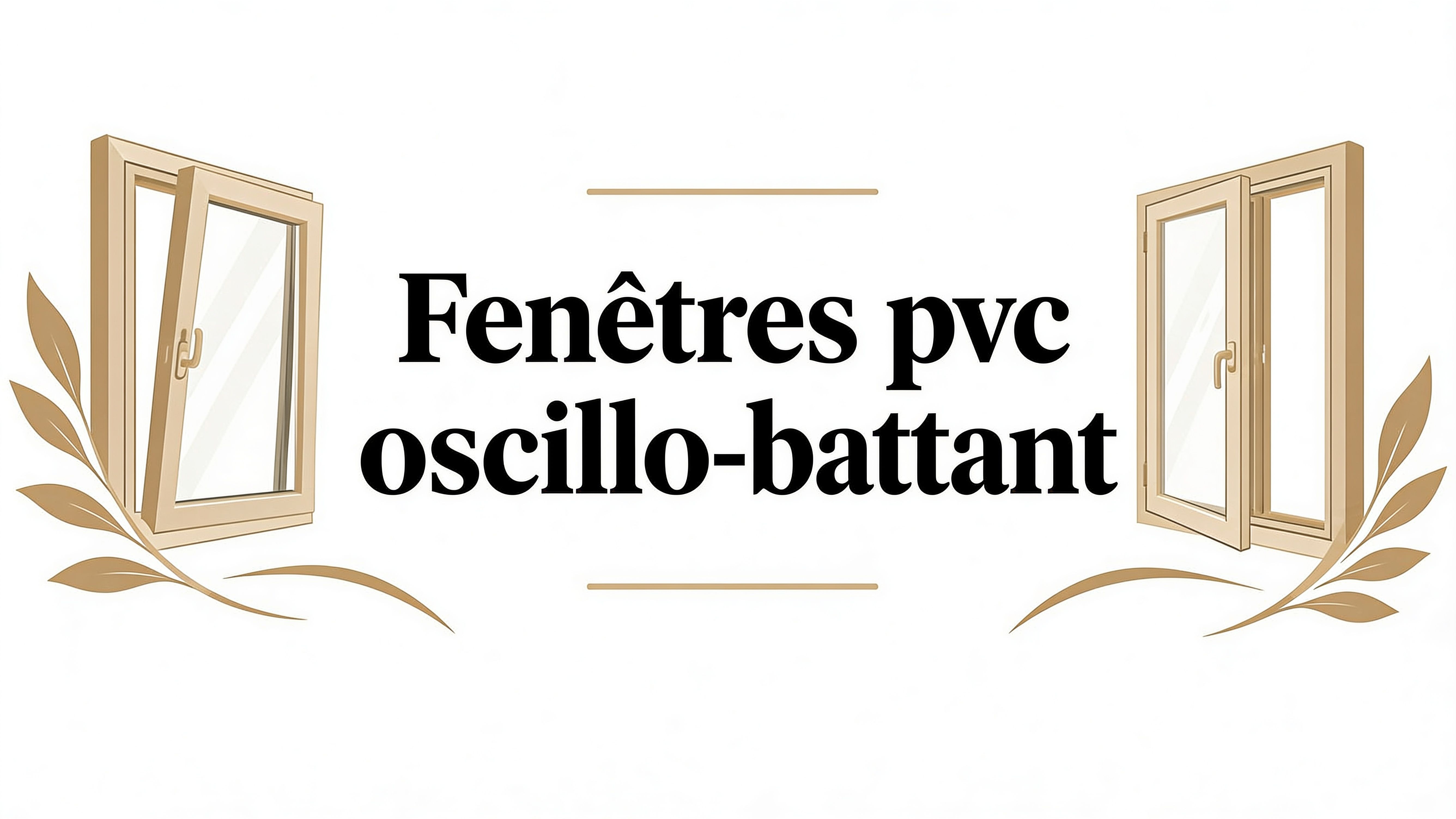 Fenetres pvc oscillo battant
