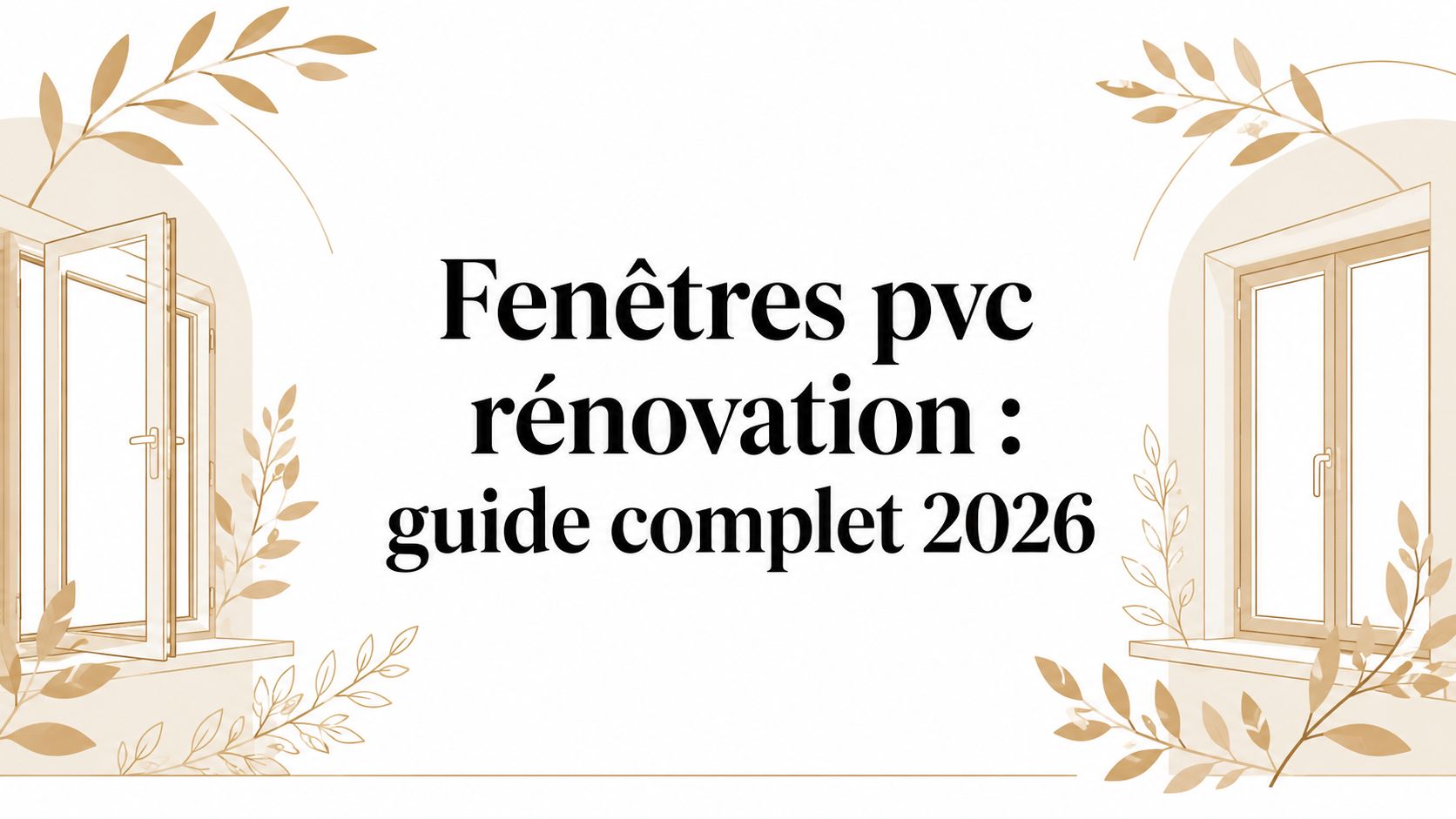 Fenêtres pvc rénovation : guide complet 2026