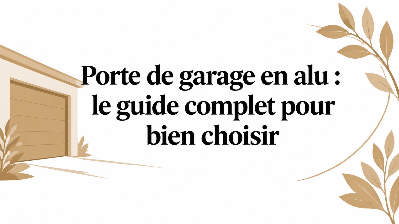 Porte de garage en alu : le guide complet pour bien choisir