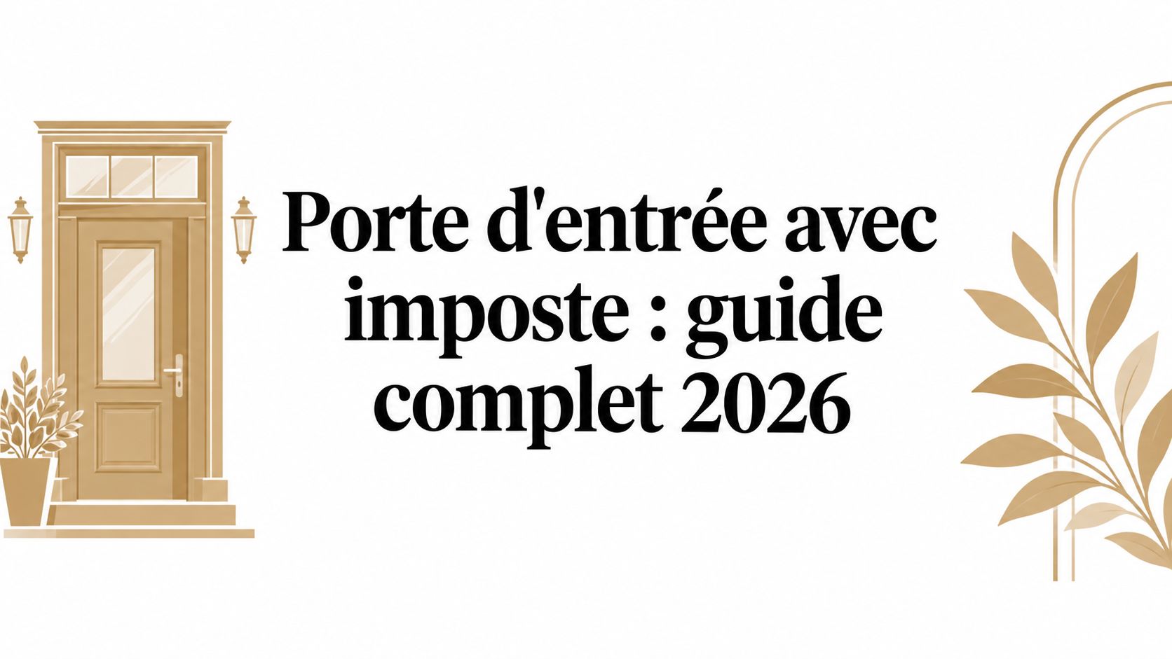 Porte d'entrée avec imposte : guide complet 2026