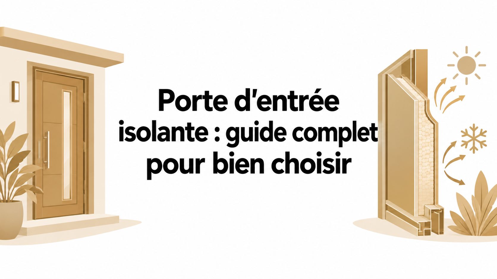Porte d'entrée isolante : guide complet pour bien choisir