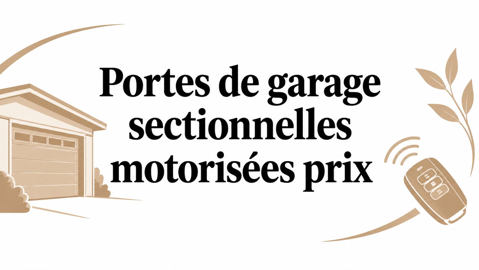 Portes de garage sectionnelles motorisées prix