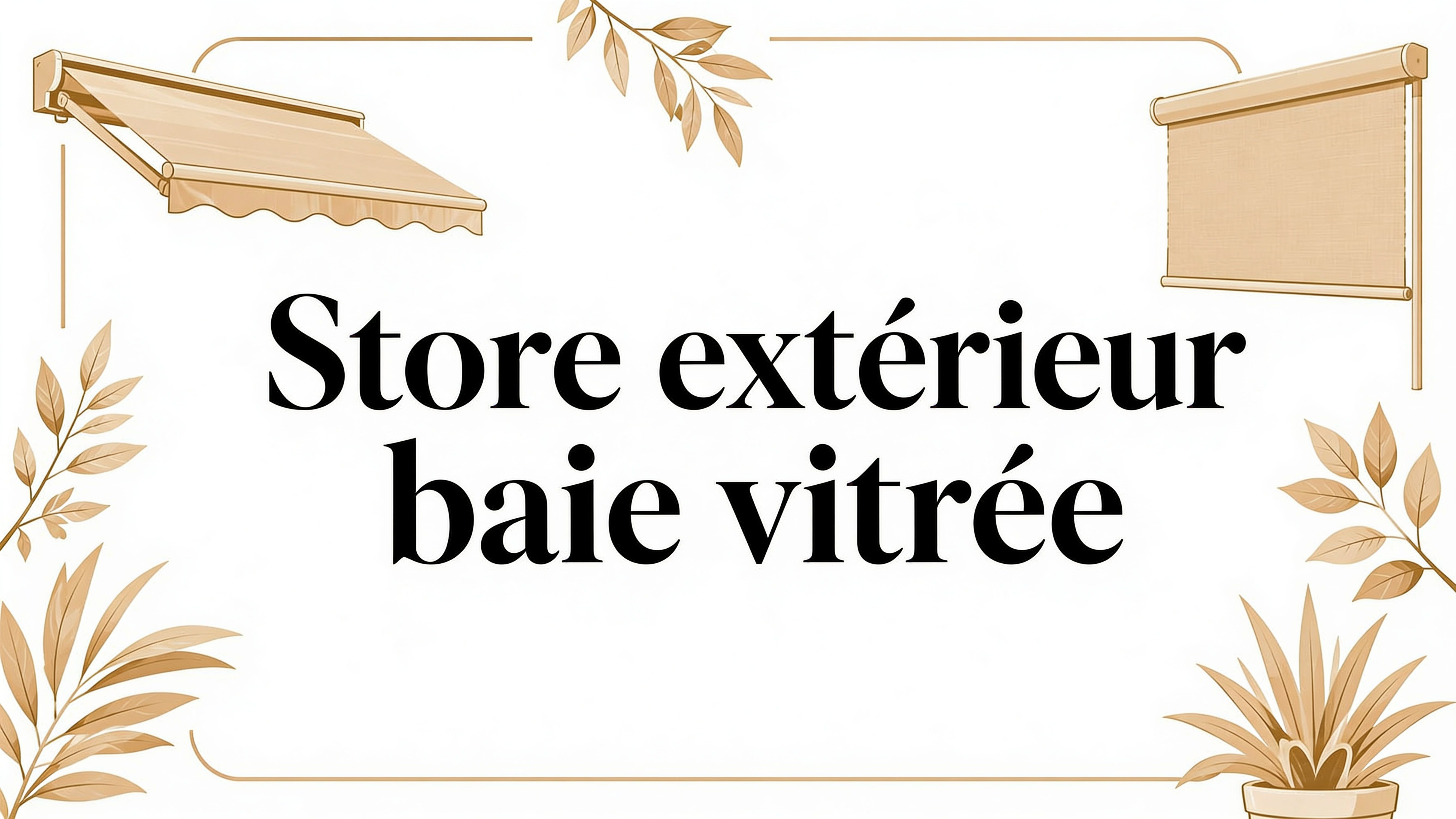 Store exterieur baie vitrée