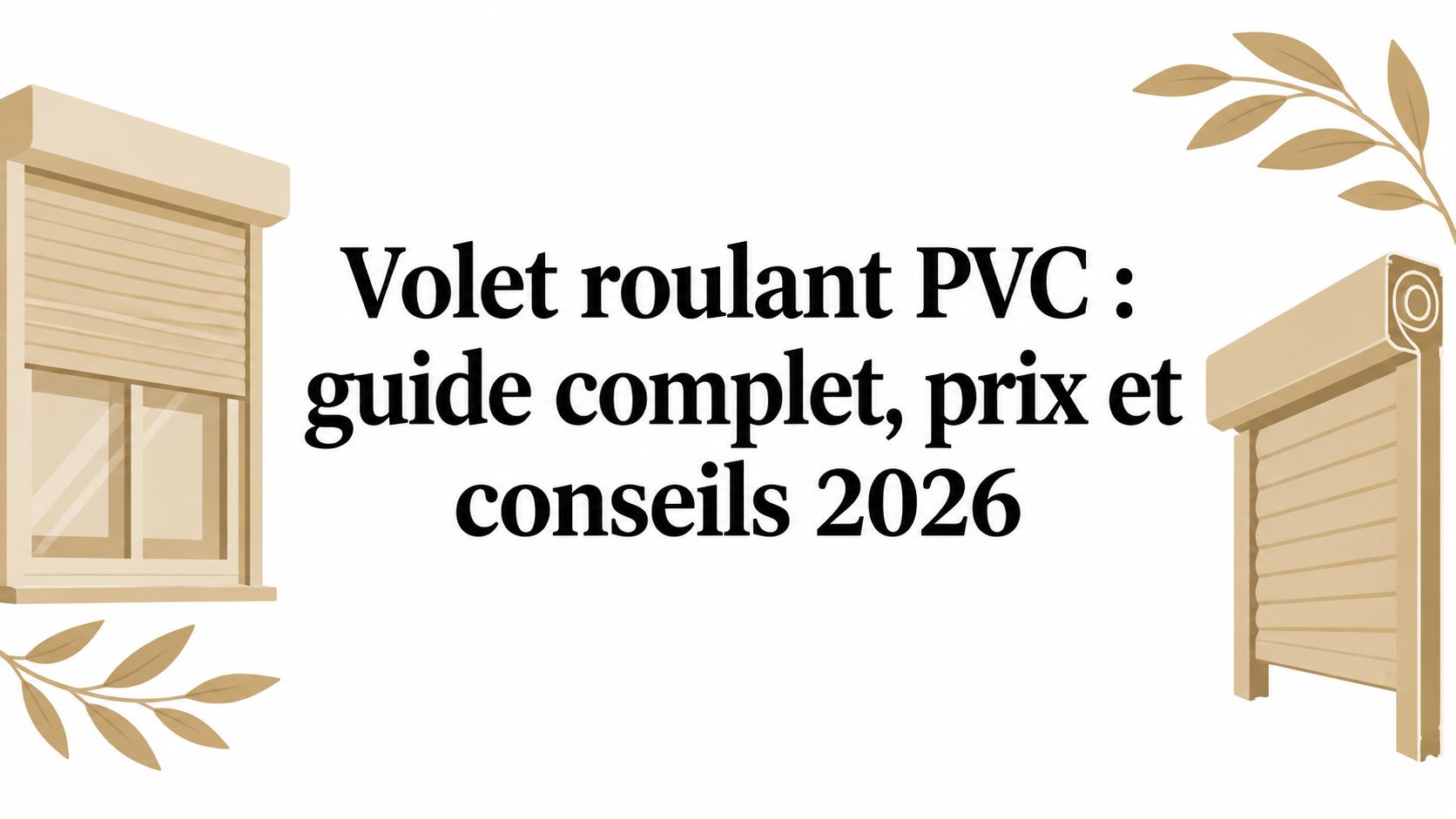 Volet roulant PVC : guide complet, prix et conseils 2026