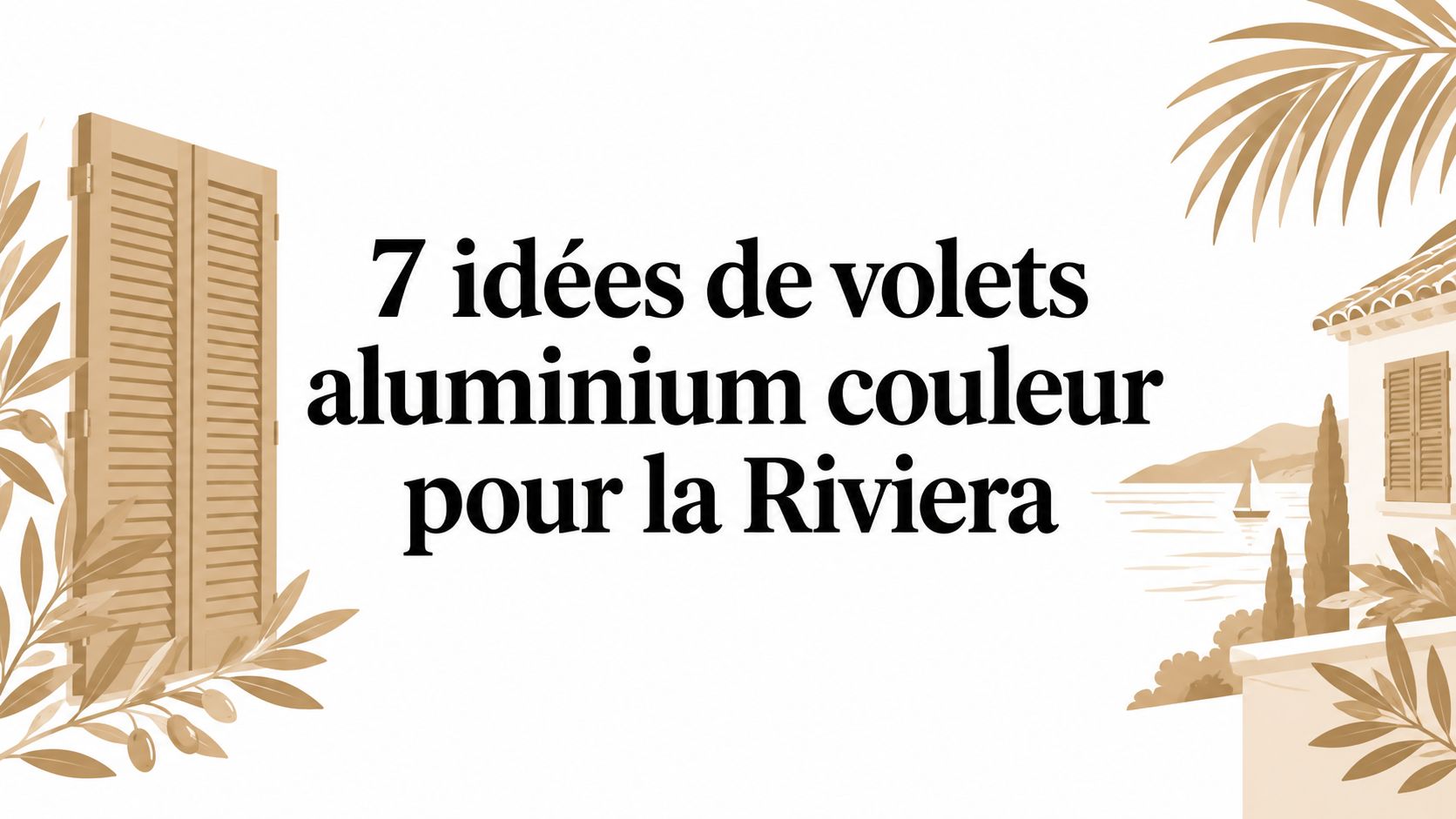 7 idées de volets aluminium couleur pour la Riviera