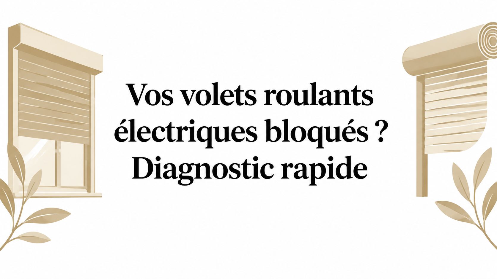 Vos volets roulants électriques bloqués ? Diagnostic rapide