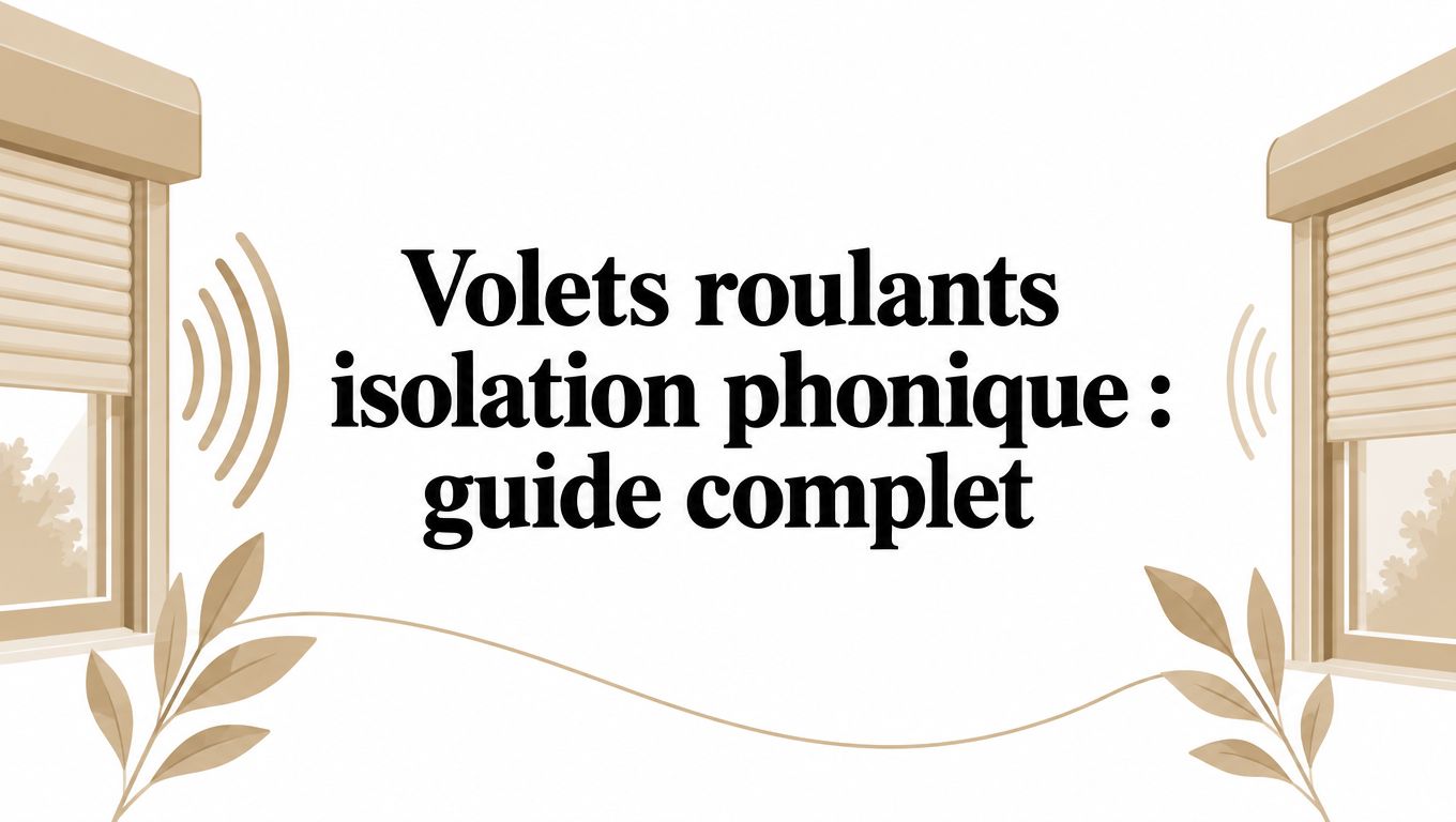 Volets roulants isolation phonique : guide complet